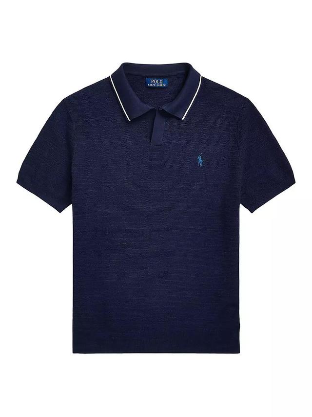 Mens Cotton Pique Standing Horse Polo Product Image