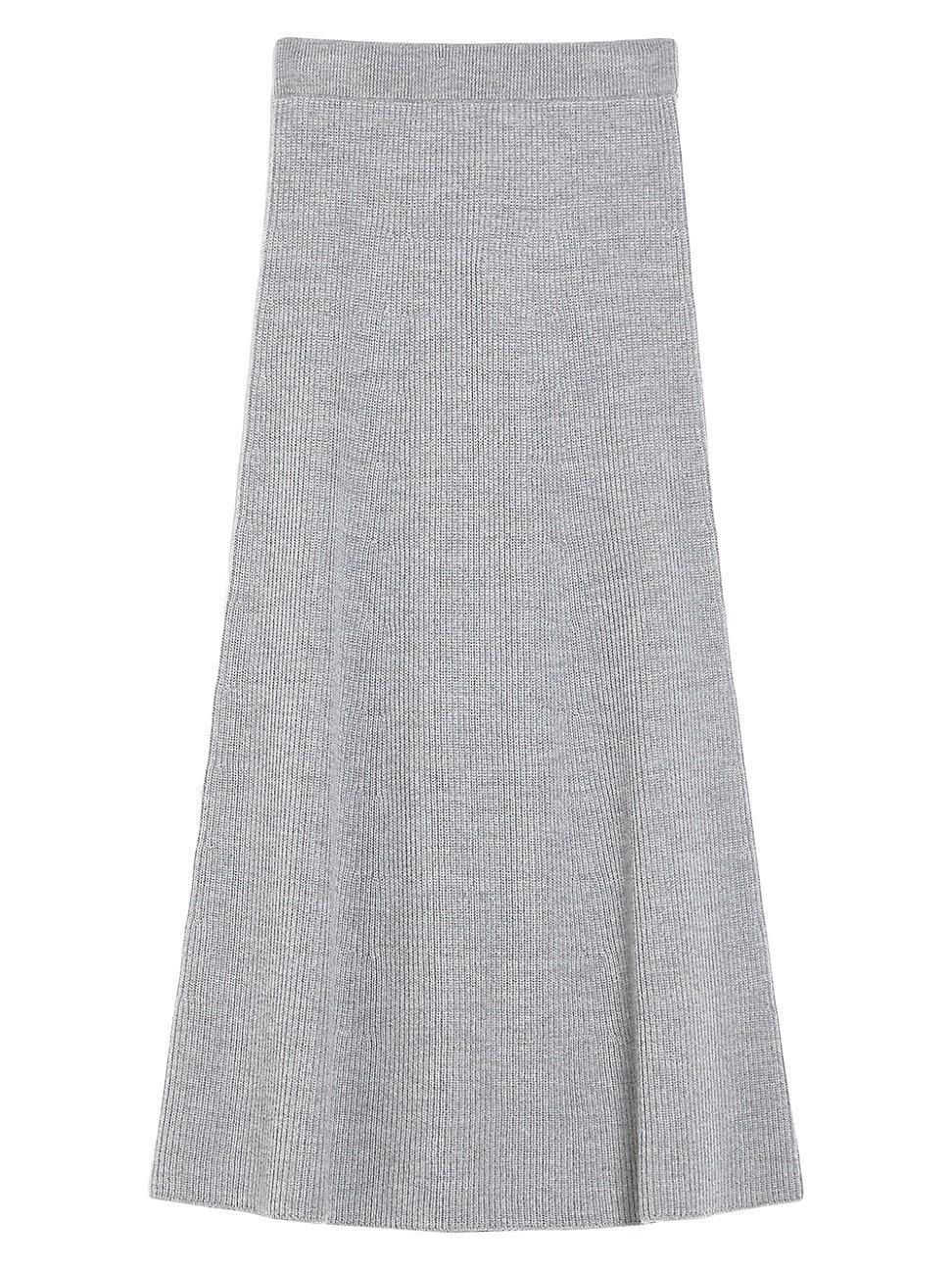 Womens Agile Wool Knit Midi-Skirt product image