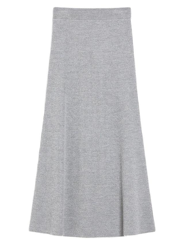 Womens Agile Wool Knit Midi-Skirt Product Image