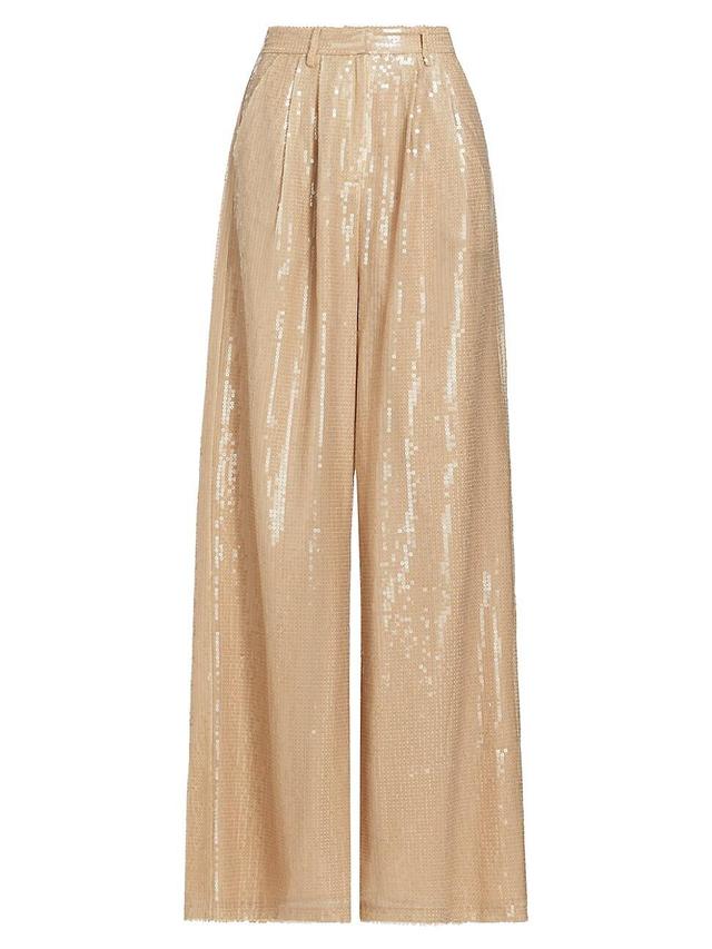 Womens Roxanne Sequined Trousers Product Image