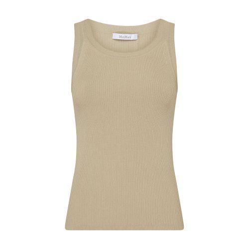 Zemira Crêpe Tank Top In Verde_kaki Product Image