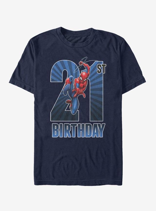 Marvel Spider-Man Spider-Man 21th Bday T-Shirt Product Image