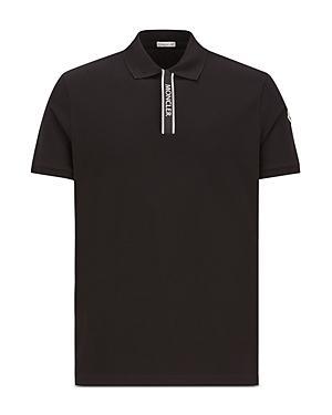 Moncler Logo Placket Short Sleeve Polo Shirt Product Image