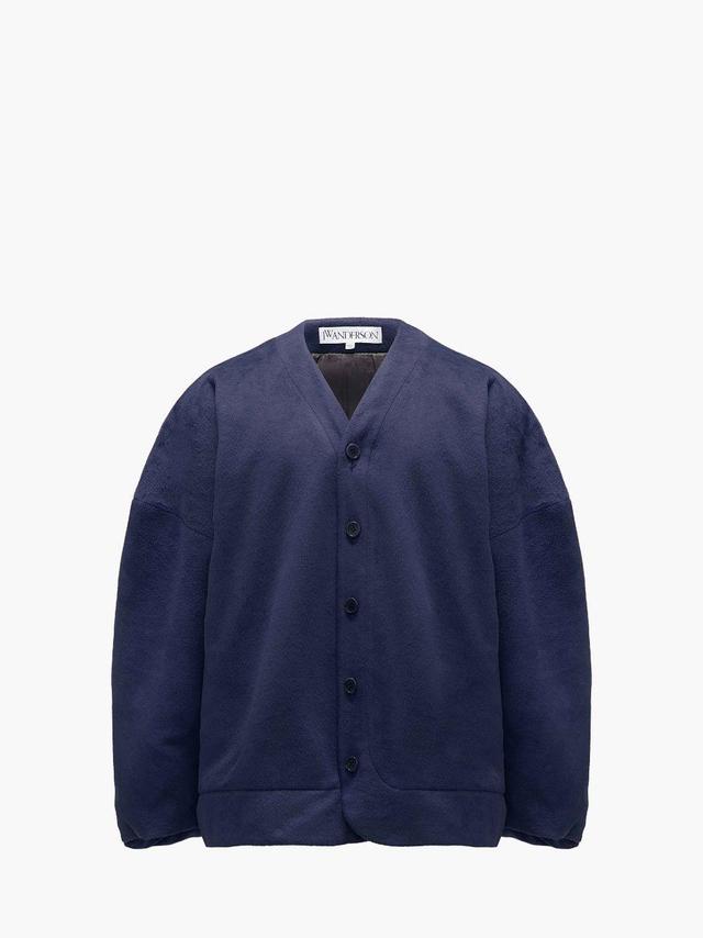 OVERSIZED V-NECK CARDIGAN in blue | JW Anderson US  Product Image