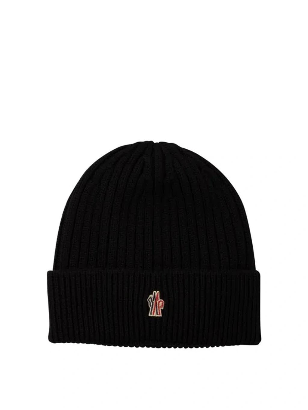 Grenoble Logo Embroidered Knit Beanie In Black Product Image