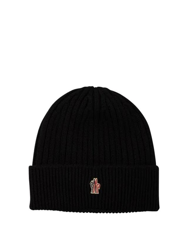 Grenoble Logo Embroidered Knit Beanie In Black Product Image