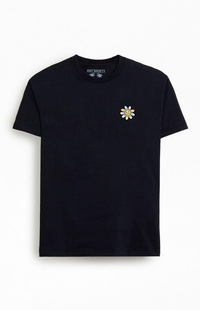 Riot Society Men's Flower Embroidery T-Shirt Product Image