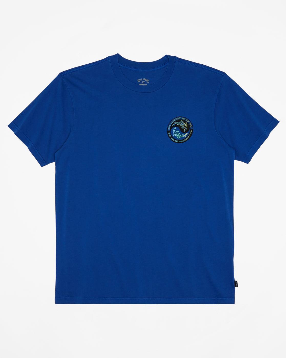 Connection Short Sleeve Wave Washed T-Shirt - Cobalt Male Product Image