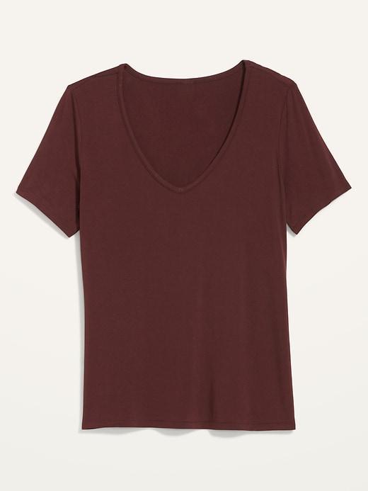 Luxe V-Neck T-Shirt for Women Product Image