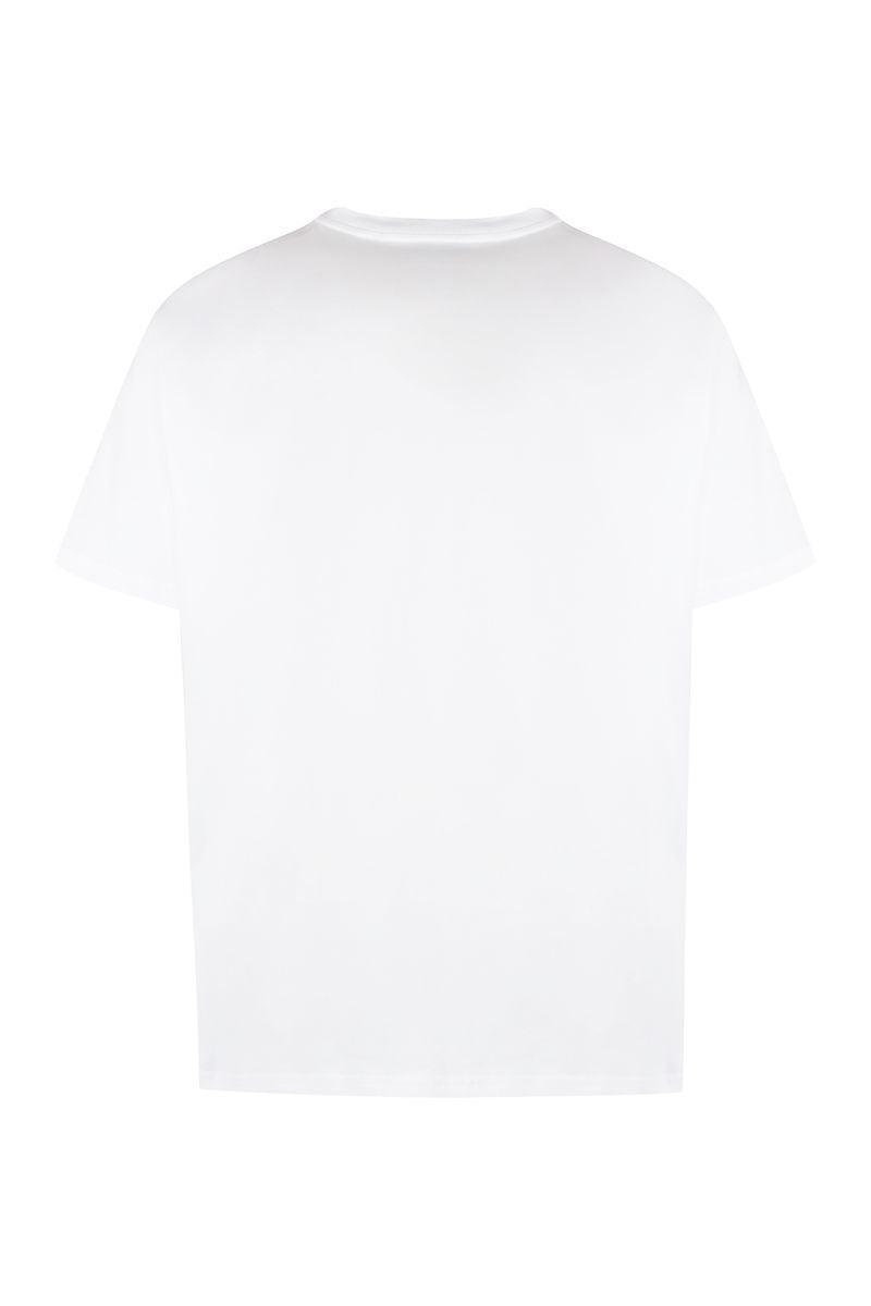 Cotton Crew-neck T-shirt In White Product Image