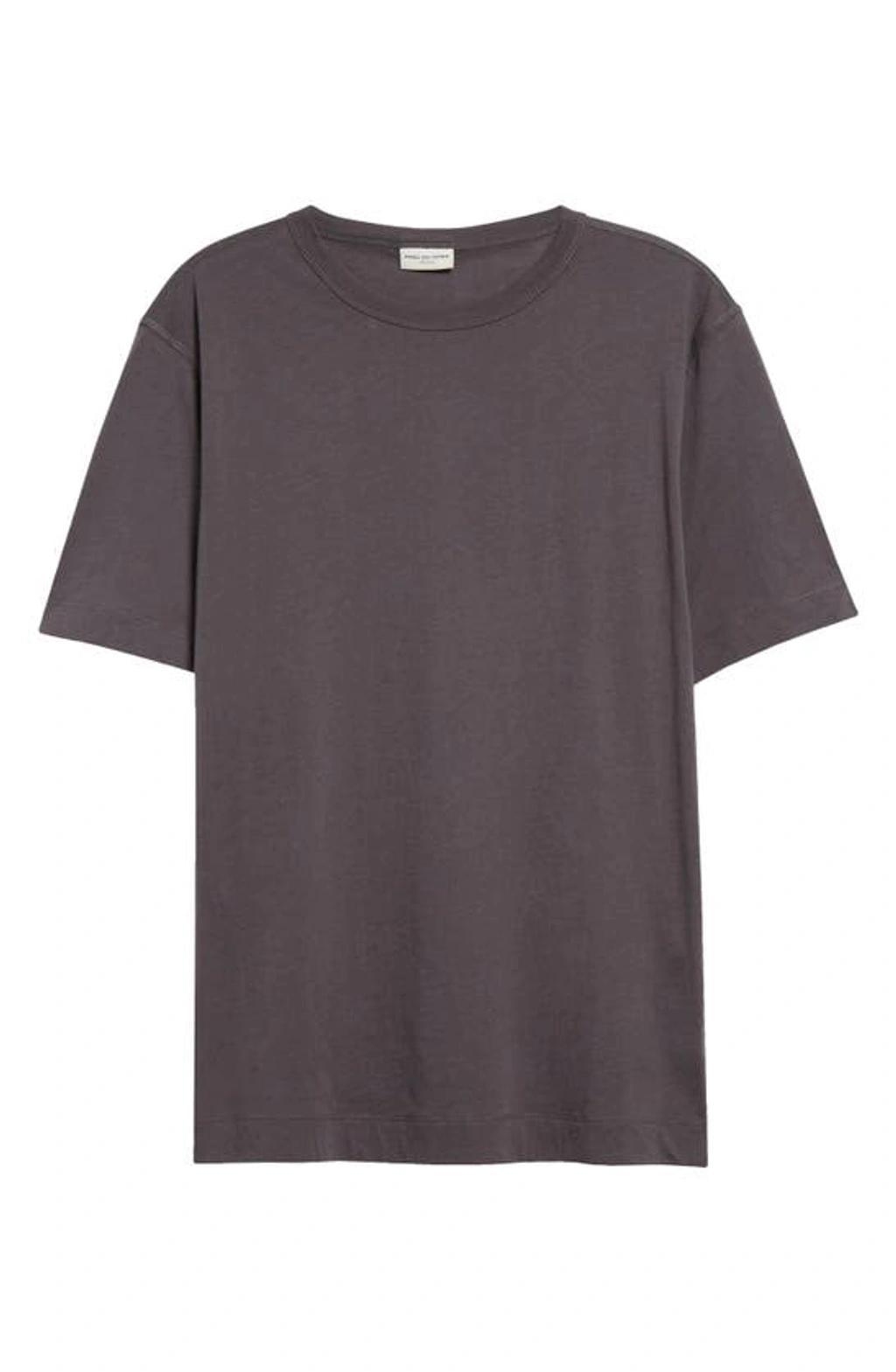 Habba Cotton Jersey Crewneck T-shirt In Grey Product Image