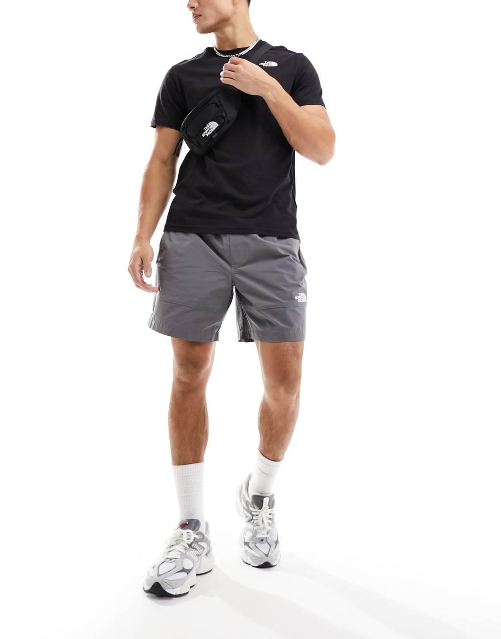 The North Face Easy Wind shorts in gray Product Image