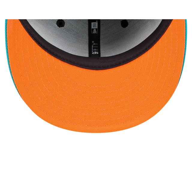 Miami Dolphins Splatter 9FIFTY Snapback Hat Male Product Image