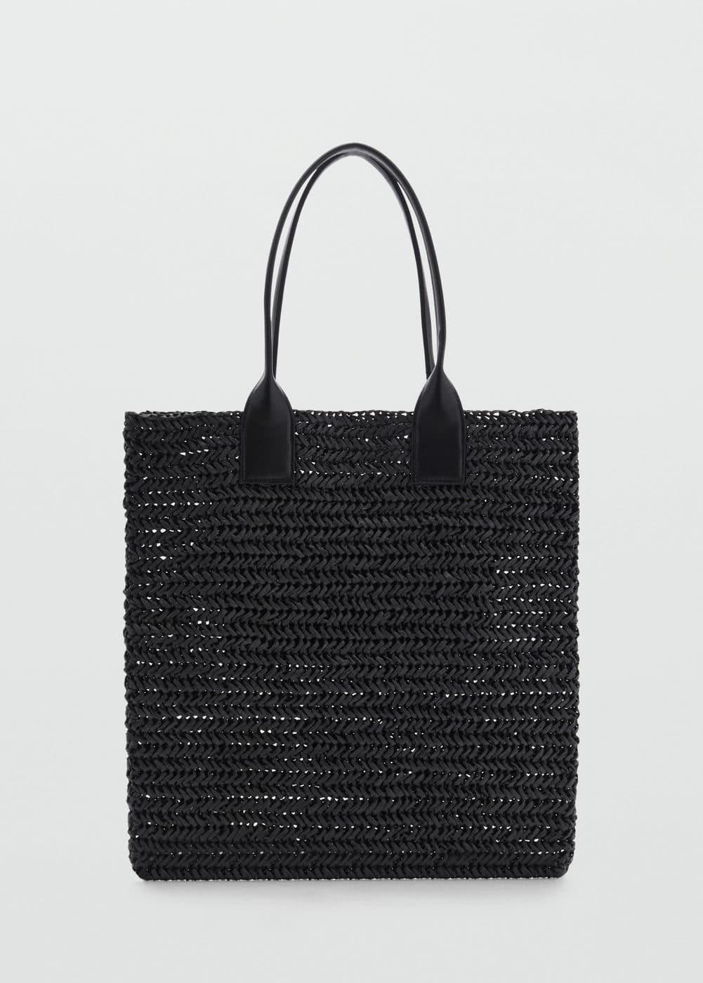 Mango Womens Natural Fiber Shopper Bag Product Image