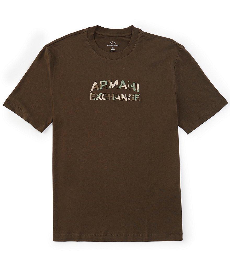 Armani Exchange Embroidered Camo Logo Short Sleeve T-Shirt Product Image