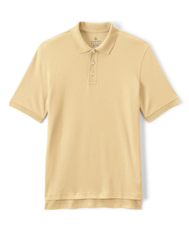 Men's Short Sleeve Interlock Polo Shirt - Lands' End Product Image