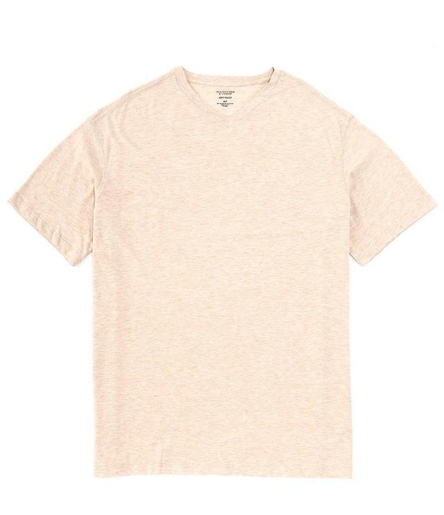 Roundtree & Yorke Big & Tall Garment Washed Short Sleeve Solid V-Neck T-Shirt Product Image