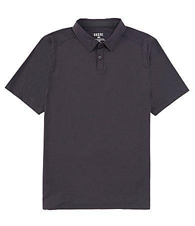 RHONE Delta Pique Solid Short Sleeve Polo Shirt Product Image