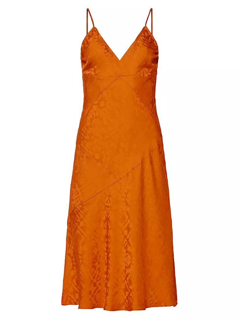 Leo Leopard Jacquard Bias Slip Dress product image