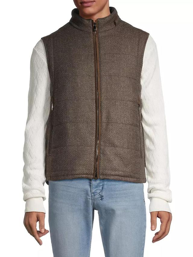 Hooded Wool-Blend Vest Product Image