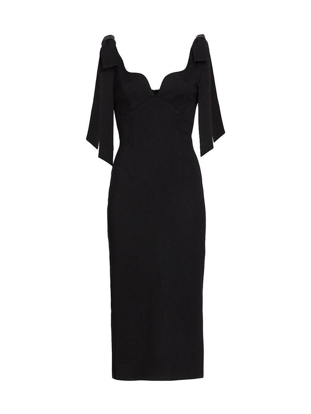 Womens Influential Tie-Shoulder Midi-Dress Product Image