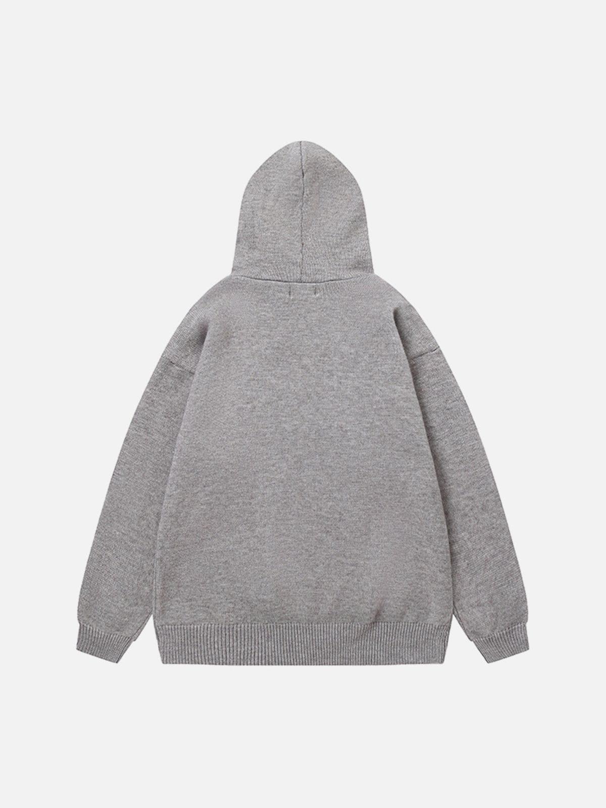 Aelfric Eden Bow Jacquard Knit Hoodie Product Image