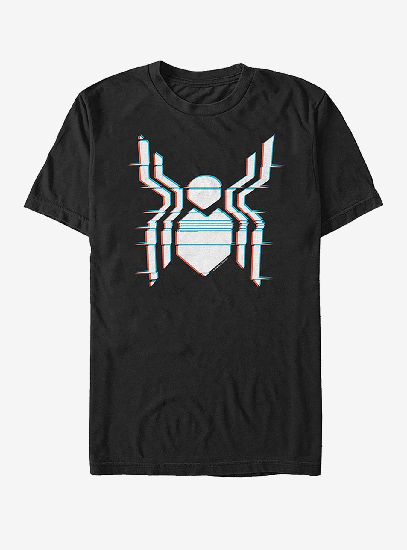 Marvel Spider-Man Far From Home Glitch Spider Logo T-Shirt Product Image