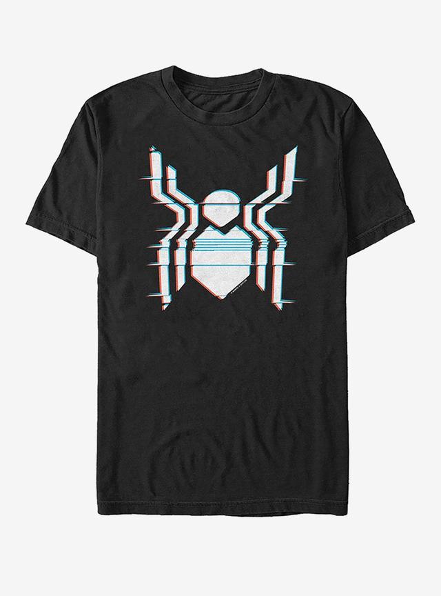 Marvel Spider-Man Far From Home Glitch Spider Logo T-Shirt Product Image