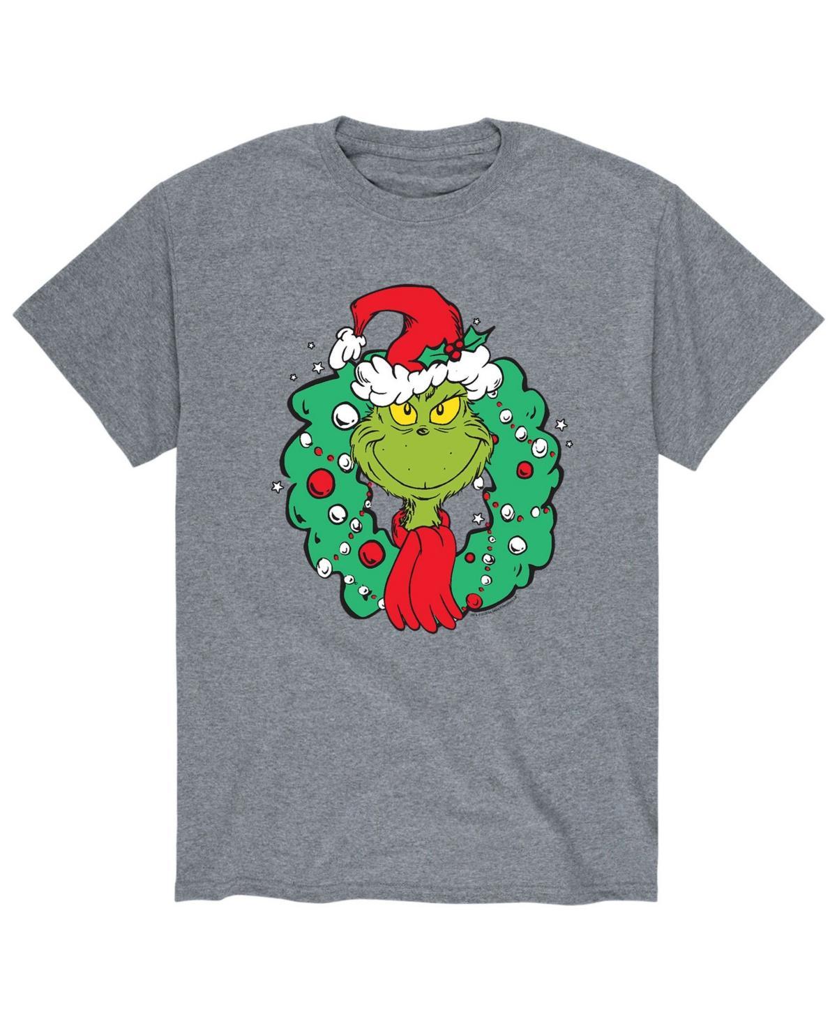 Mens Dr. Seuss The Grinch Wreath T-shirt Product Image