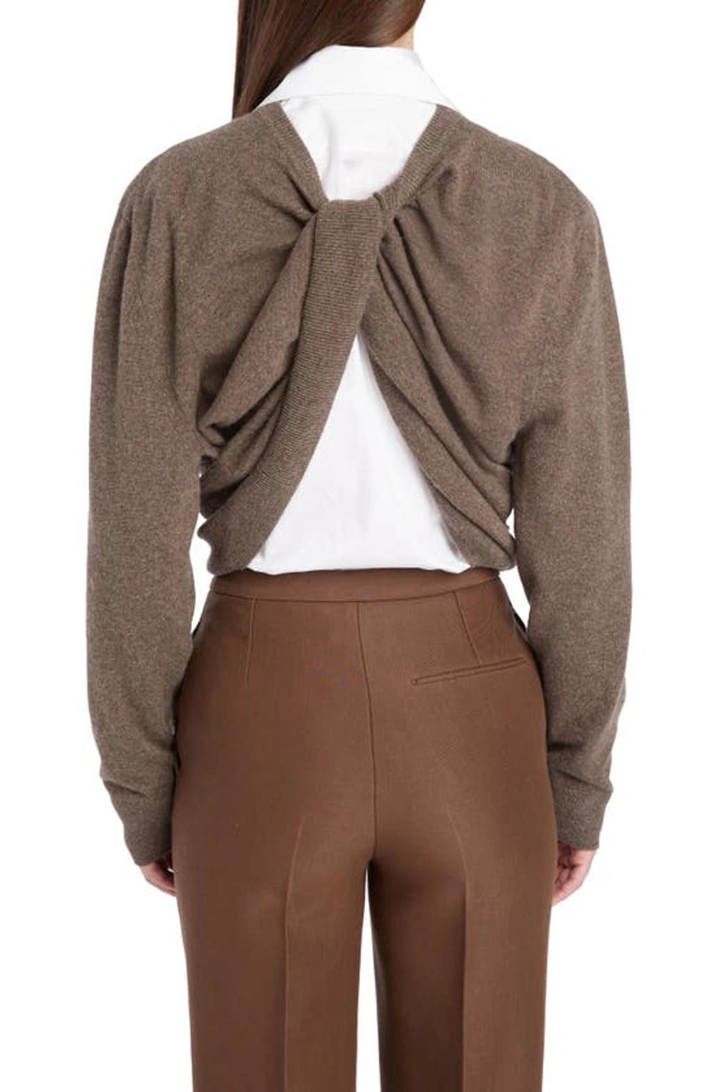 Laris Cashmere Sweater In Taupe Product Image