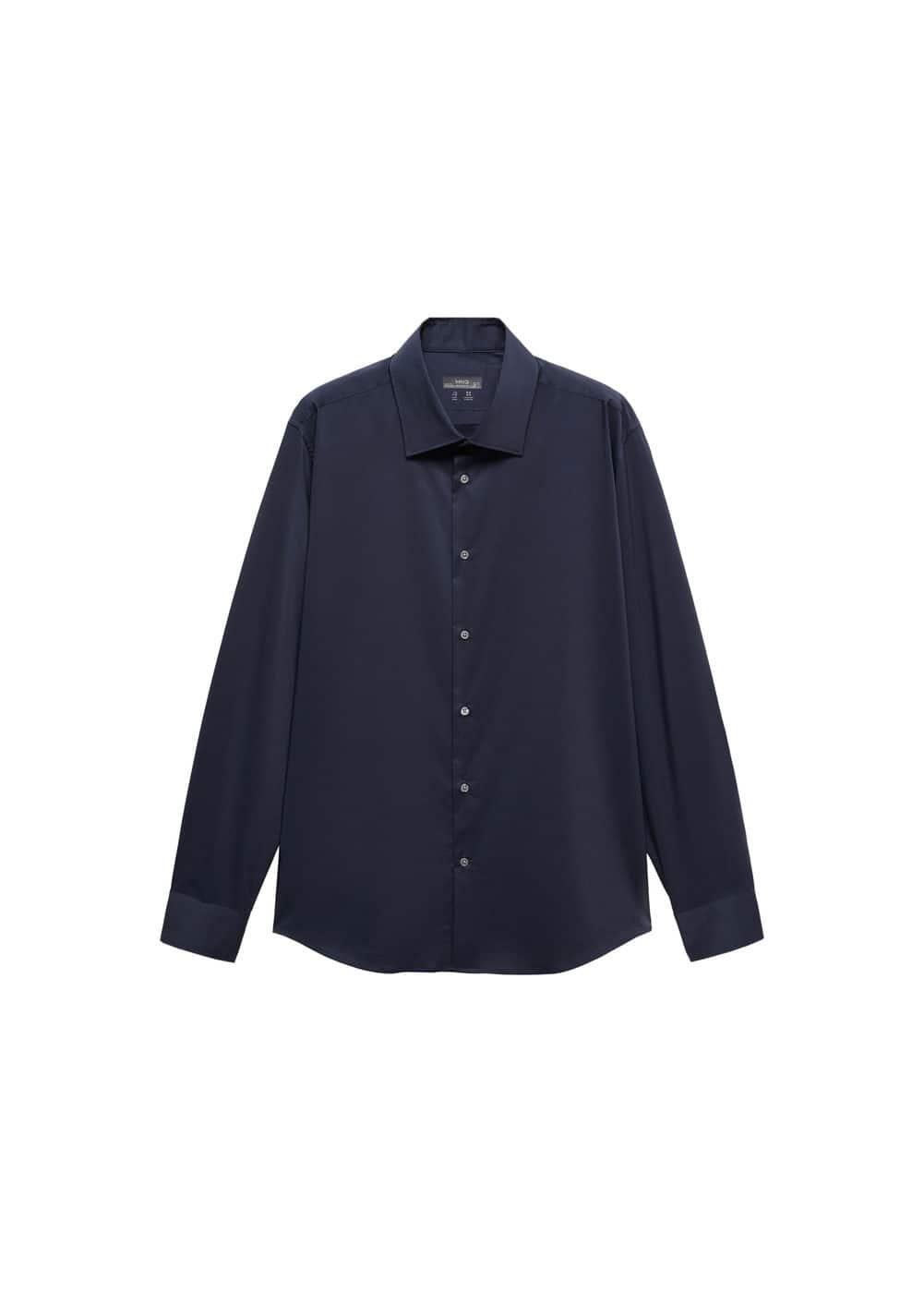 MANGO MAN - Slim fit stretch cotton shirt navyMen Product Image