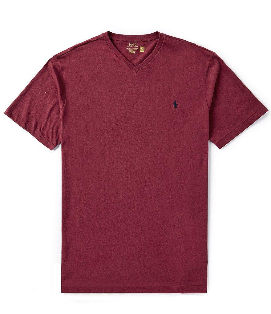 Polo Ralph Lauren Big & Tall Classic Fit Short Sleeve V-Neck T-Shirt Product Image