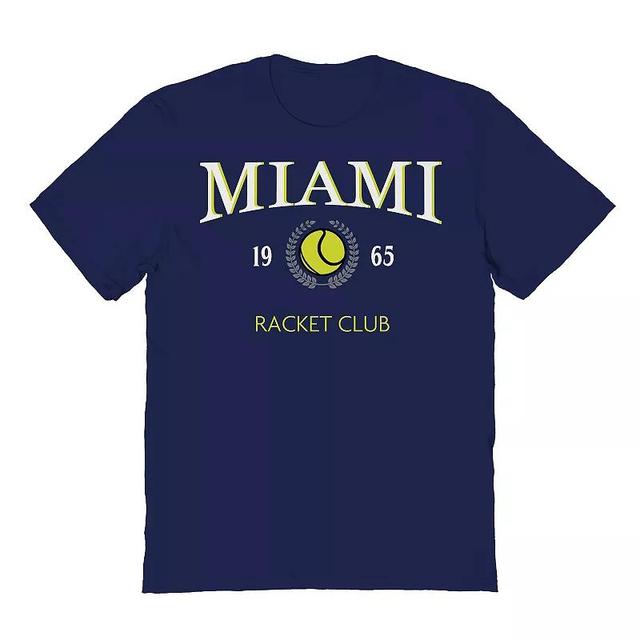 Mens Miami Racket Club Graphic Tee Blue Product Image