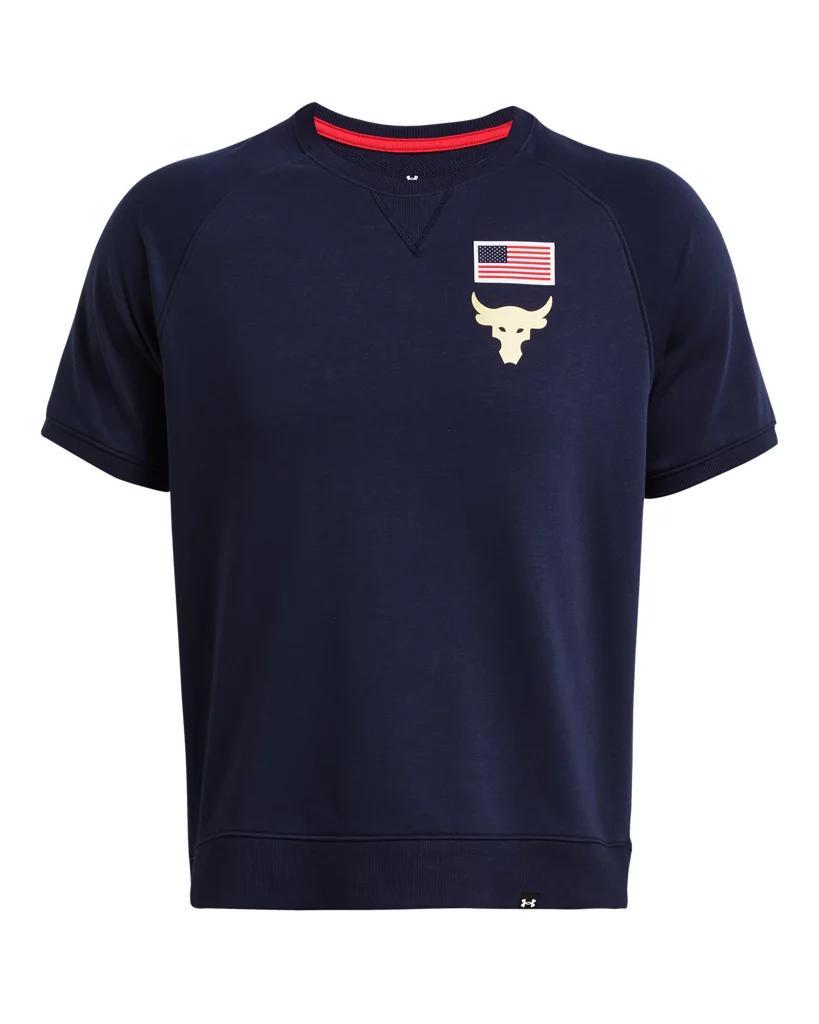 Men's Project Rock Terry Red, White & Blue Crew Product Image