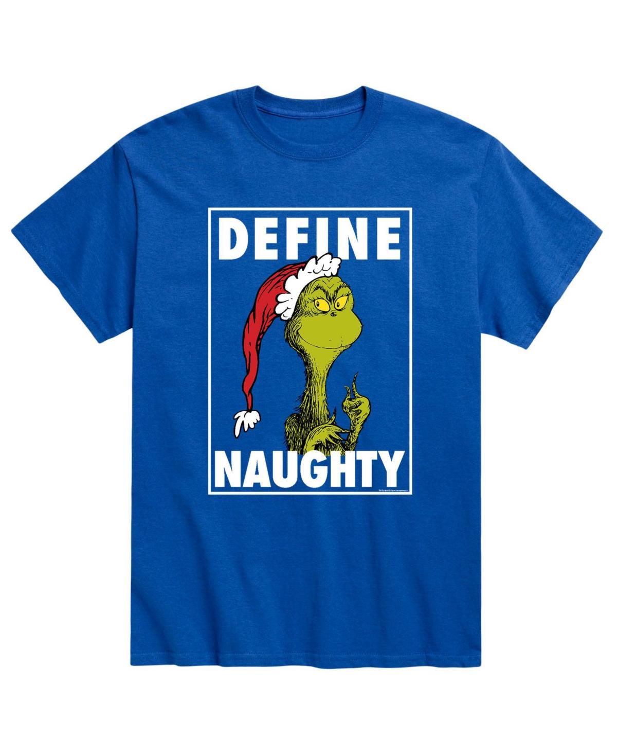 Big & Tall Dr. Seuss Define Naughty Tee, Mens Med Blue Product Image