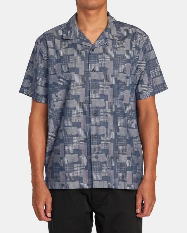 Hi Grade Boro Short Sleeve Shirt - Indigo Product Image