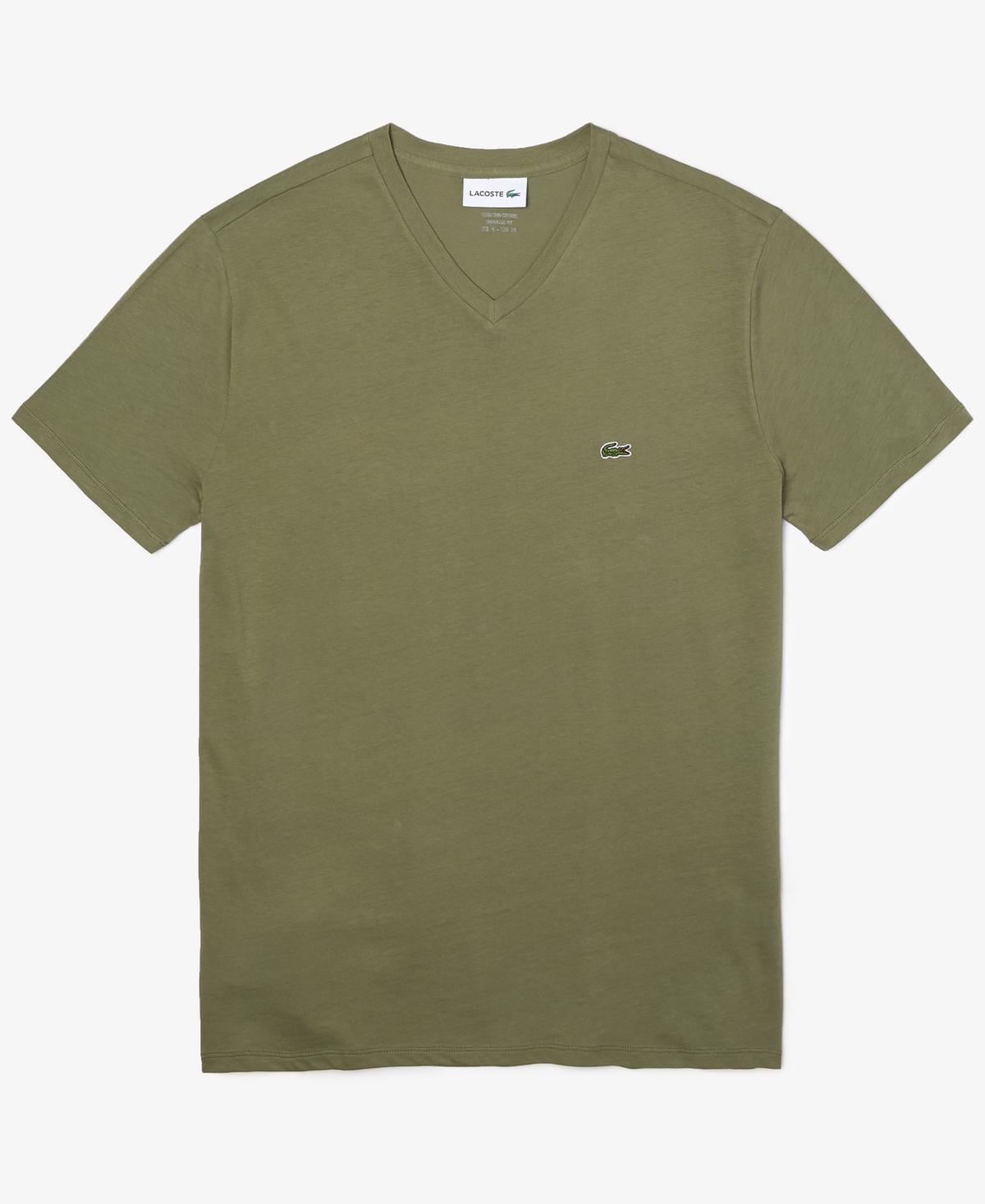 Mens V-Neck Pima Cotton Tee Shirt Product Image