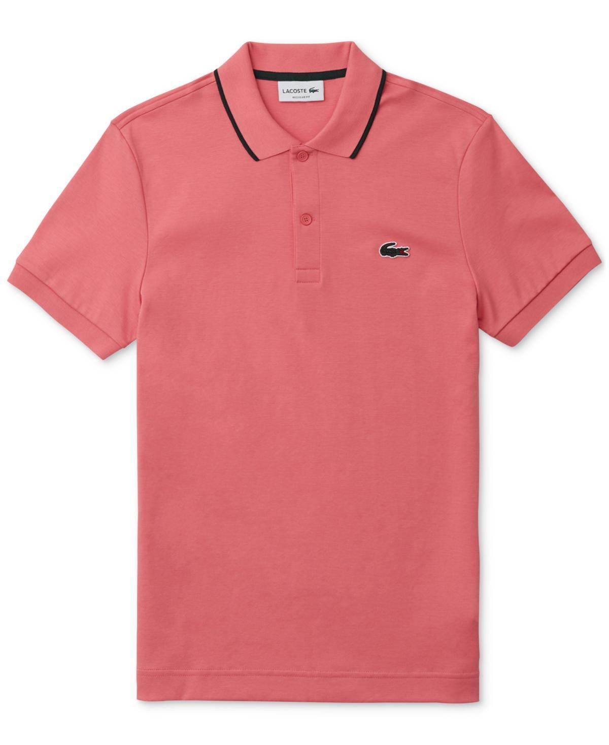 Lacoste Mens Regular-Fit Tipped Polo Shirt, Created for Macys Product Image