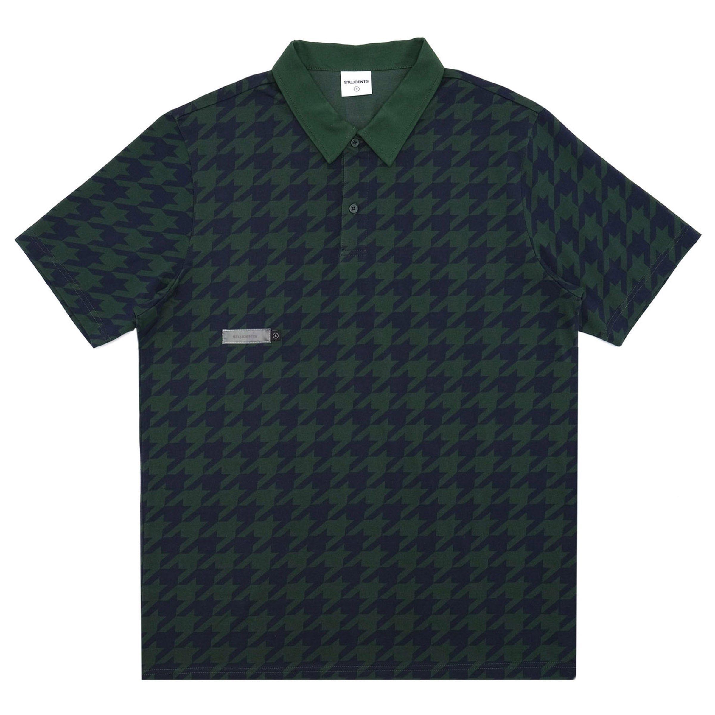 CAVINDER HOUNDSTOOTH POLO SHIRT Male Product Image