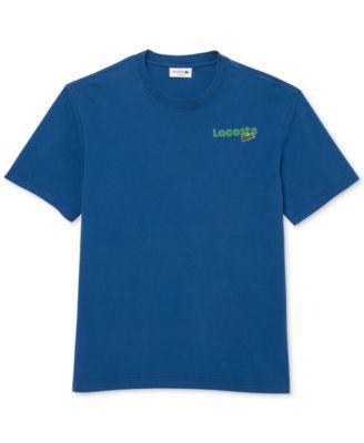 Lacoste Mens Short Sleeve Stacked Logo Crewneck T-Shirt Product Image