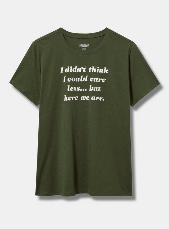 I Could Care Less Heritage Jersey Crew Tee Product Image