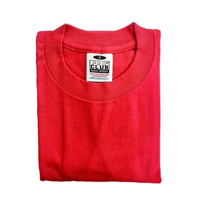 Pro Club Men's Heavyweight Cotton Short Sleeve Crew Neck T-Shirt (More Colors) Male Product Image