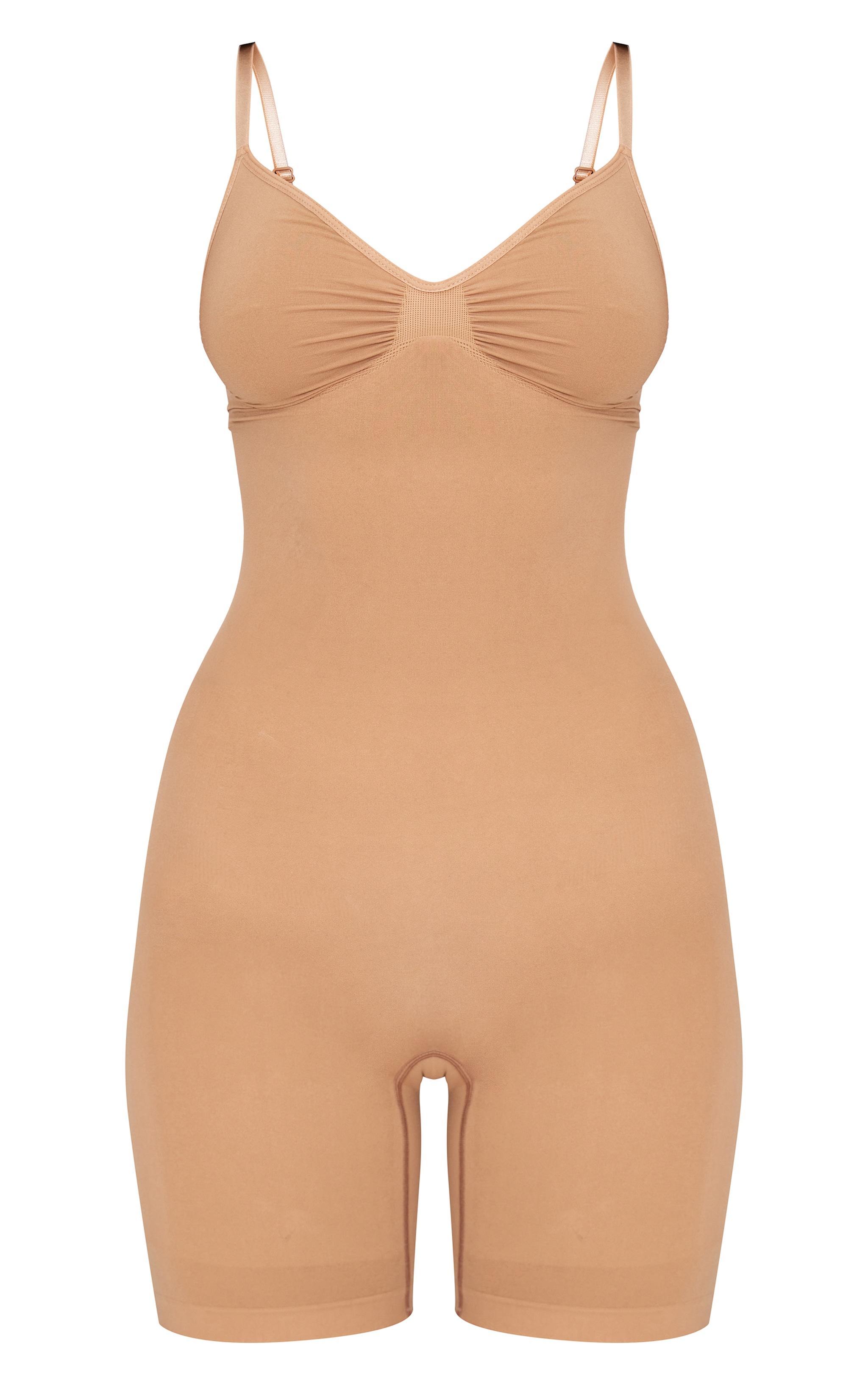 Nude Mid Thigh Shapewear Bodysuit Product Image