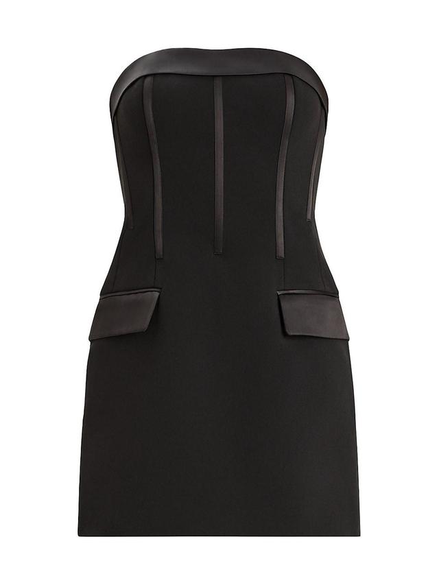 Zac Posen Strapless Corset Mini Dress Product Image