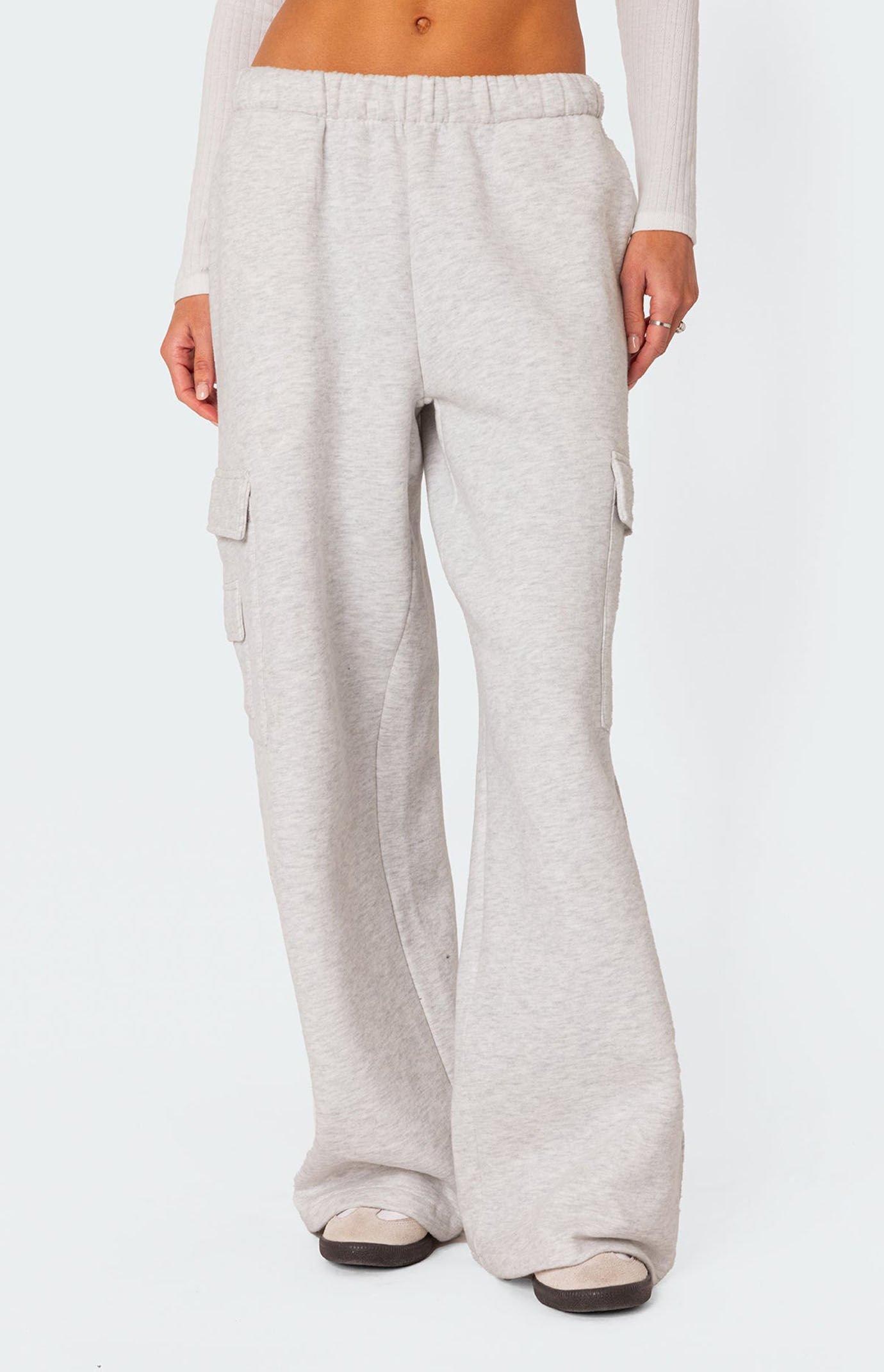 Edikted Women's Wide Leg Cargo Sweatpants Product Image