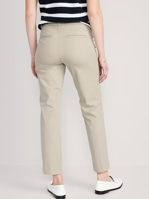 High-Waisted Pixie Straight Pants Product Image