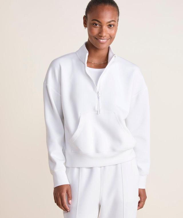 Silky Scuba Oversized Quarter-Zip Product Image