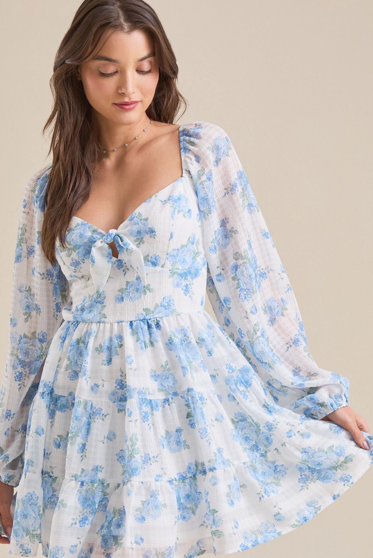 Cora Floral Mini Dress Product Image