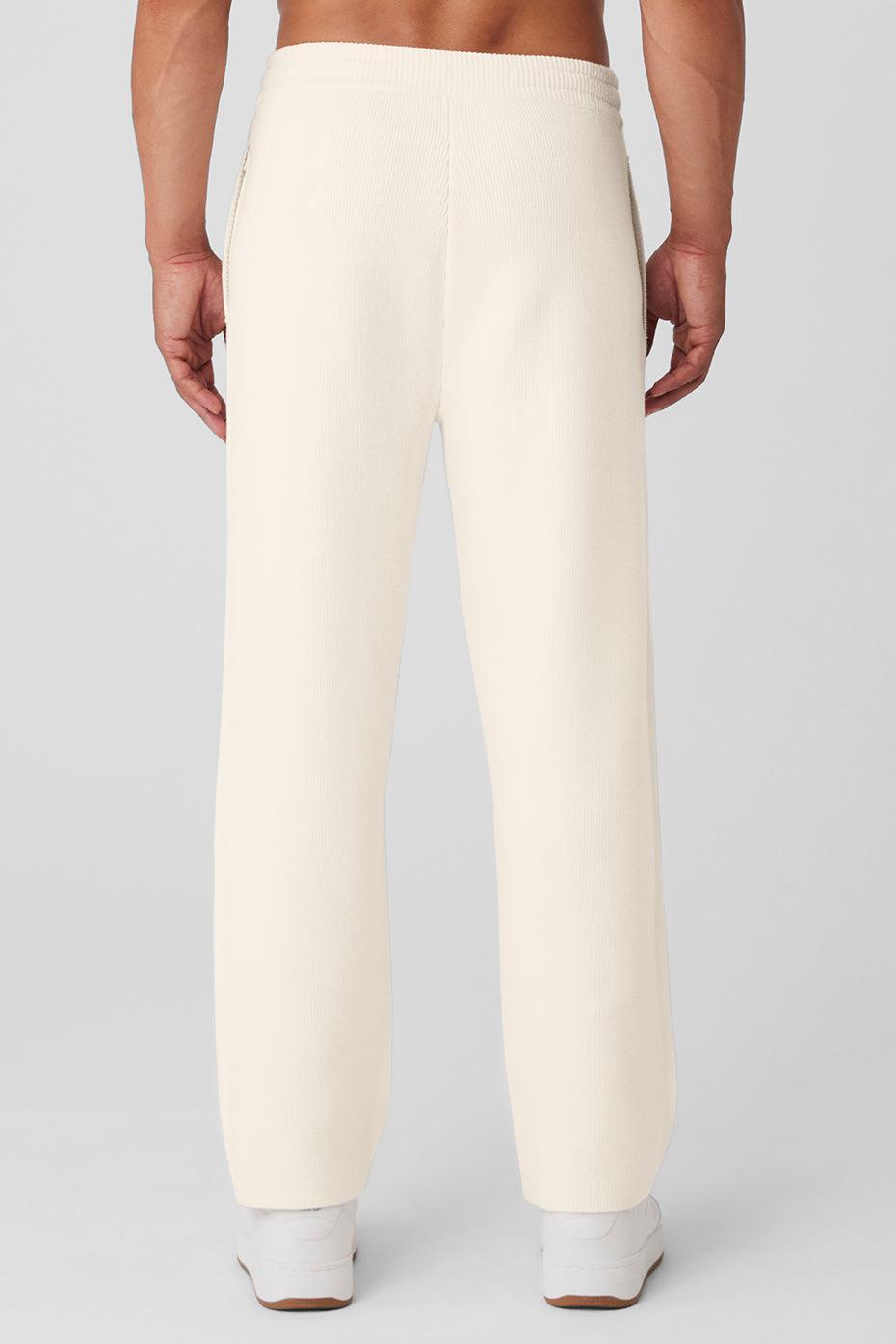 Scholar Straight Leg Sweatpant - Ivory Product Image