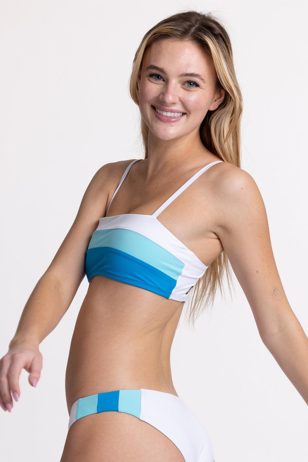 Gillian Bikini Top - White Contrast Female Product Image